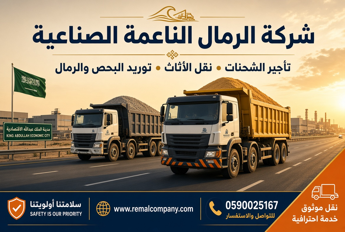 خدمات شركة الرمال الناعمة الصناعية